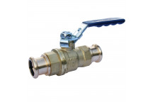 15mm PS550 DZR Ball Valve Blue Lever Pressfit Ends