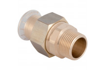 22mmX3/4\" Adaptor Union With Male Thread Mapress Copper M65543