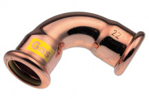 22mm Xpress Copper GAS 90Deg Elbow SG12 - 39781