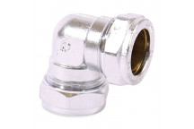 15mm Chrome Compression 90deg Elbow CP401