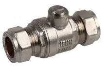 15mm Isolation Valve Full Bore Chrome Plated