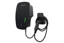 Zura Smart EV Charger - 1 x up to 7.4kW Type 2 5m Tethered - Black