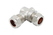 15mm Chrome Angle Pattern Isolating Valve CxC