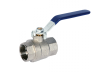 8mm ART54 Brass Ball Valve Blue Lever BSPP Ends PN32