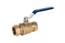 15mm ART59 Dzr Brass Full Bore Ball Valve Cxc Pn25 C/W Blue Lever