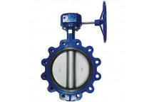 200mm V905G Ductile Iron Butterfly Valve Gear Op Fully Lugged PN16