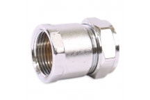 42x1.1/2\" Chrome Compression Female Iron BSP Coupling CP303