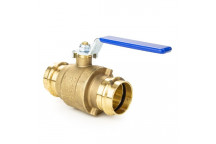 15mm ART55PRS DZR Brass Ball Valve Blue Lever Pressfit Ends PN24