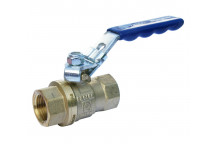 15mm PB550PT DZR Brass Ball Valve Blue Lever Parallel Thread PN25 FxF