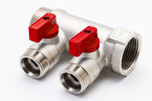 3/4 x 1/2\" FS5 2 Port Manifold - Red