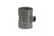 110/40mm 120.4.15 Grey Single Bossed Pipe Double Socket Connector