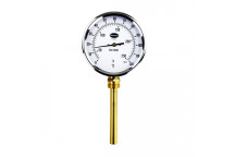 100mm Dial Thermometer 0 to 120 Deg Bottom Entry & 100mm Pocket - 32/641/0