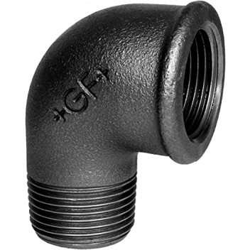 20mm F92 Black Malleable Iron M/F Elbow