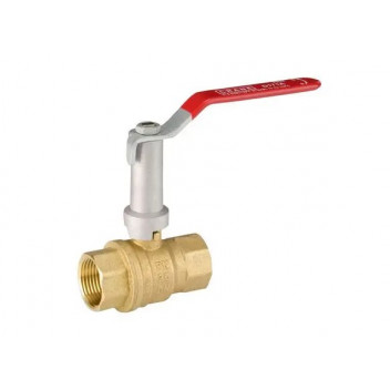 20mm D171AEXS DZR Brass Ball Valve Red Lever Extended PN25 FxF