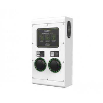 SecuriCharge Smart EV Charger - 2x up to 22kW 3PH Type 2 Sockets - White