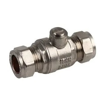 22mm Isolation Valve Full Bore Chrome Plated