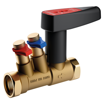 15mm 900S DZR Brass Commissioning Valve - Standard Flow PN25 FxF