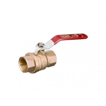 8mm D171A DZR Brass Ball Valve Red Lever PN25 FxF