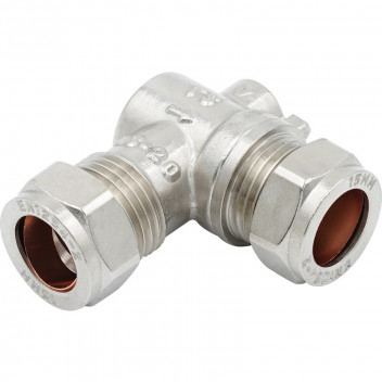 15mm Chrome Angle Pattern Isolating Valve CxC