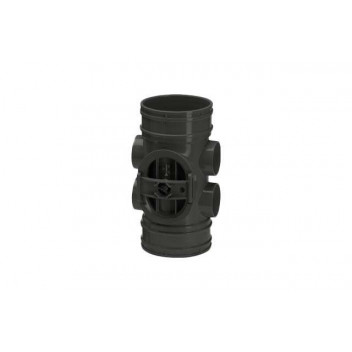 110mm 137.4 Black Access Pipe Connector 2 Boss Horns