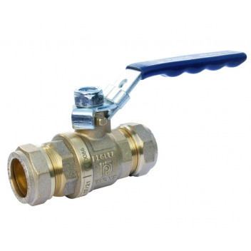 15mm PB350 DZR Brass Ball Valve Blue Lever PN16 CxC