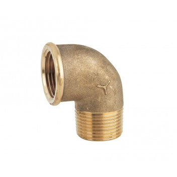 1.1/2\" Brass Male/Female 90Deg Elbow