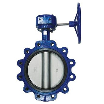 200mm V905G Ductile Iron Butterfly Valve Gear Op Fully Lugged PN16