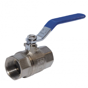 40mm ART40P Brass Ball Valve Blue Lever BSPP Ends FxF