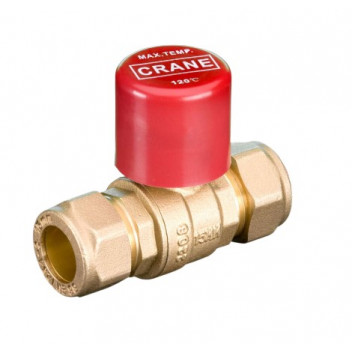 28mm D171ACLS Compression DZR Brass Ball Valve Lockshield PN16