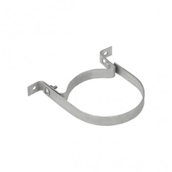 160mm 140.6 Galvanised Two Piece Pipe Bracket