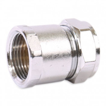 42x1.1/2\" Chrome Compression Female Iron BSP Coupling CP303