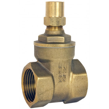 32mm ART640LS DZR Brass Lockshield Gate Valve FxF PN20