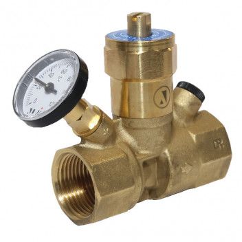 1/2\" ART32 DZR Brass Thermostatic Balancing Valve with Anti Legionella Device