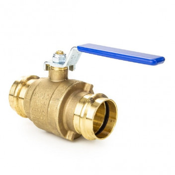 22mm ART55PRS DZR Brass Ball Valve Blue Lever Pressfit Ends PN20