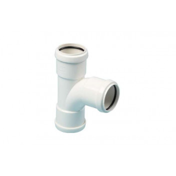 50mm 304.15.91W White Terrain Pushlock Swept Tee