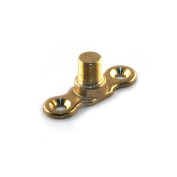 M10 A641 Metric Thread Brass Backplate Male