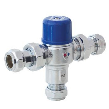 15mm PEG402 Chrome Thermostatic Mixing Valve PN12.5