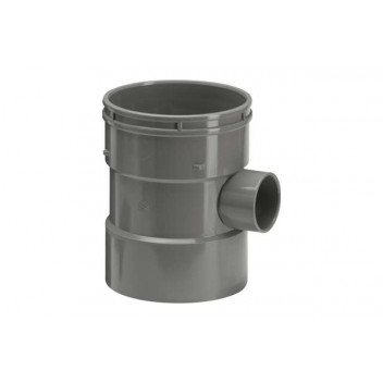 110/32mm 120.4.125 Grey Single Bossed Pipe Double Socket Connector