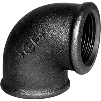 15mm F90 Black Malleable Iron Elbow