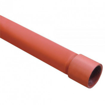 15mm Red Primer Plain Ended Heavy Tube - Dual Certified