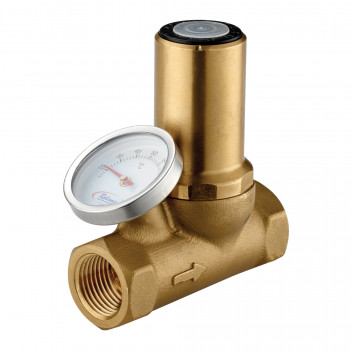 1/2\" DZR Brass Thermal Balancing Valve and Gauge