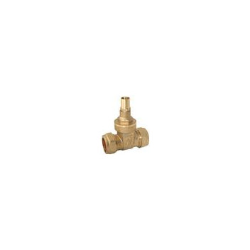 22mm Economy Brass Lockshield Gate Valve CxC